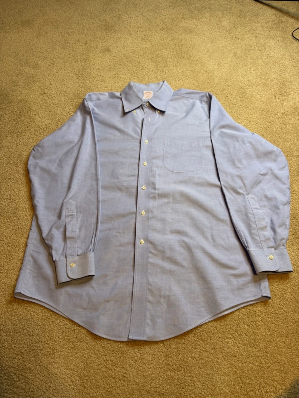 Light Blue Brooks Brothers Men's Button-Down Dress Shirt 16-33